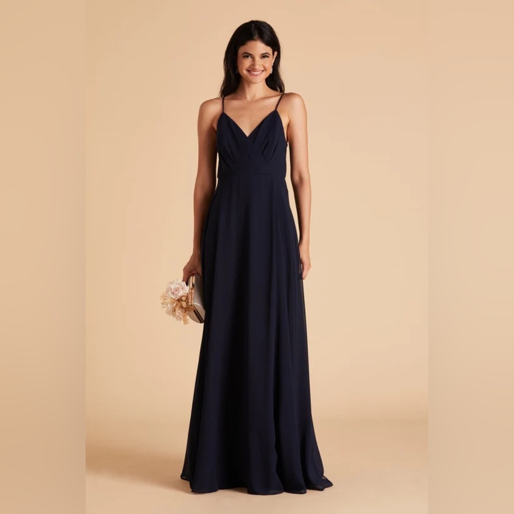 Navy Chiffon Kaia Dress